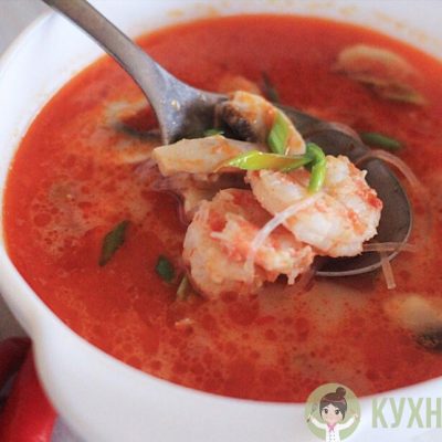 тайский суп с креветками рецепт