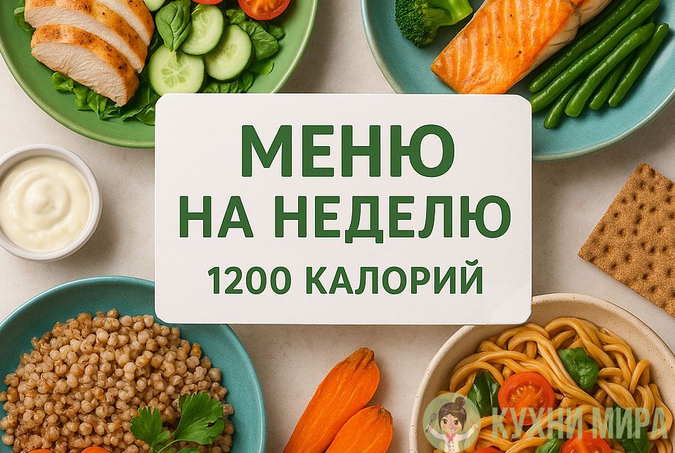 2025 - меню на неделю, диетическое меню, вкусное меню