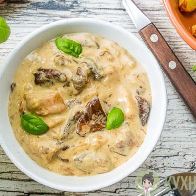 грибной соус, соус к мясу, лесные грибы