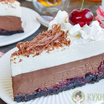 лучший чизкейк с вишней, вишневый чизкейк, торт с вишней, торт со сливками